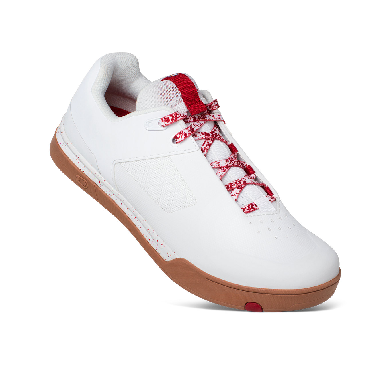 Mallet Lace ClipIn Shoes White/Red Splatter Crankbrothers EU
