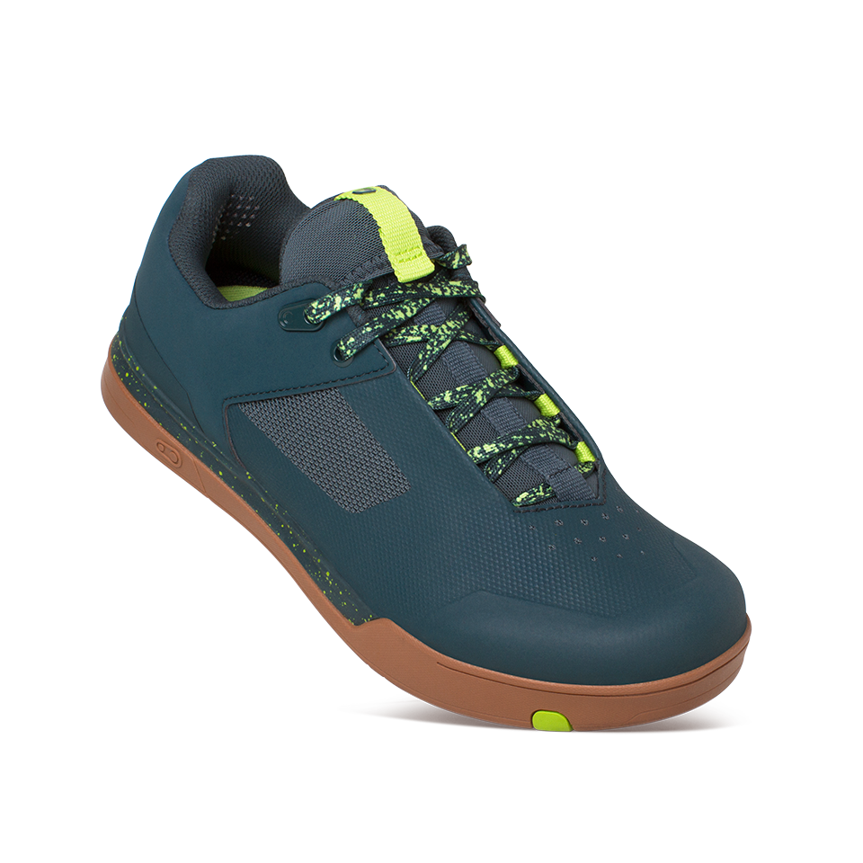 Mallet Lace ClipIn Shoes Petrol/Lime Splatter Crankbrothers EU