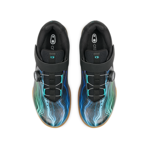 Mallet BOA® Clip-In Shoes - Black/Blue Swirl