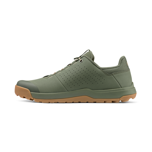 Stamp Trail Speed Lace Flat Shoes - Green/Gum