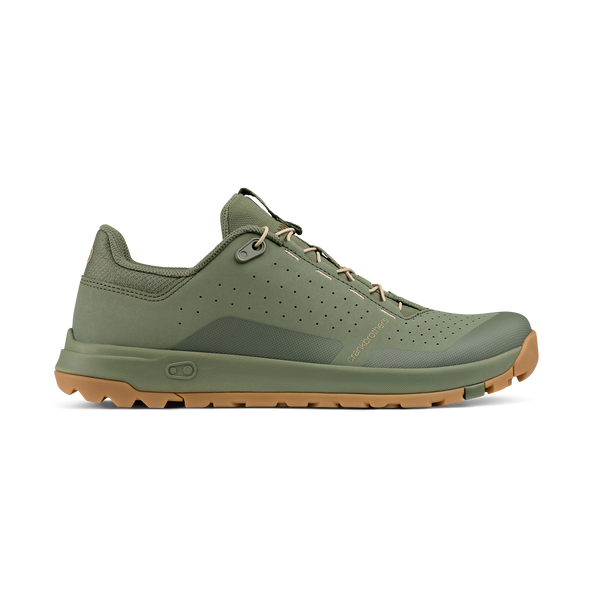 Stamp Trail Speed Lace Flat Shoes - Green/Gum