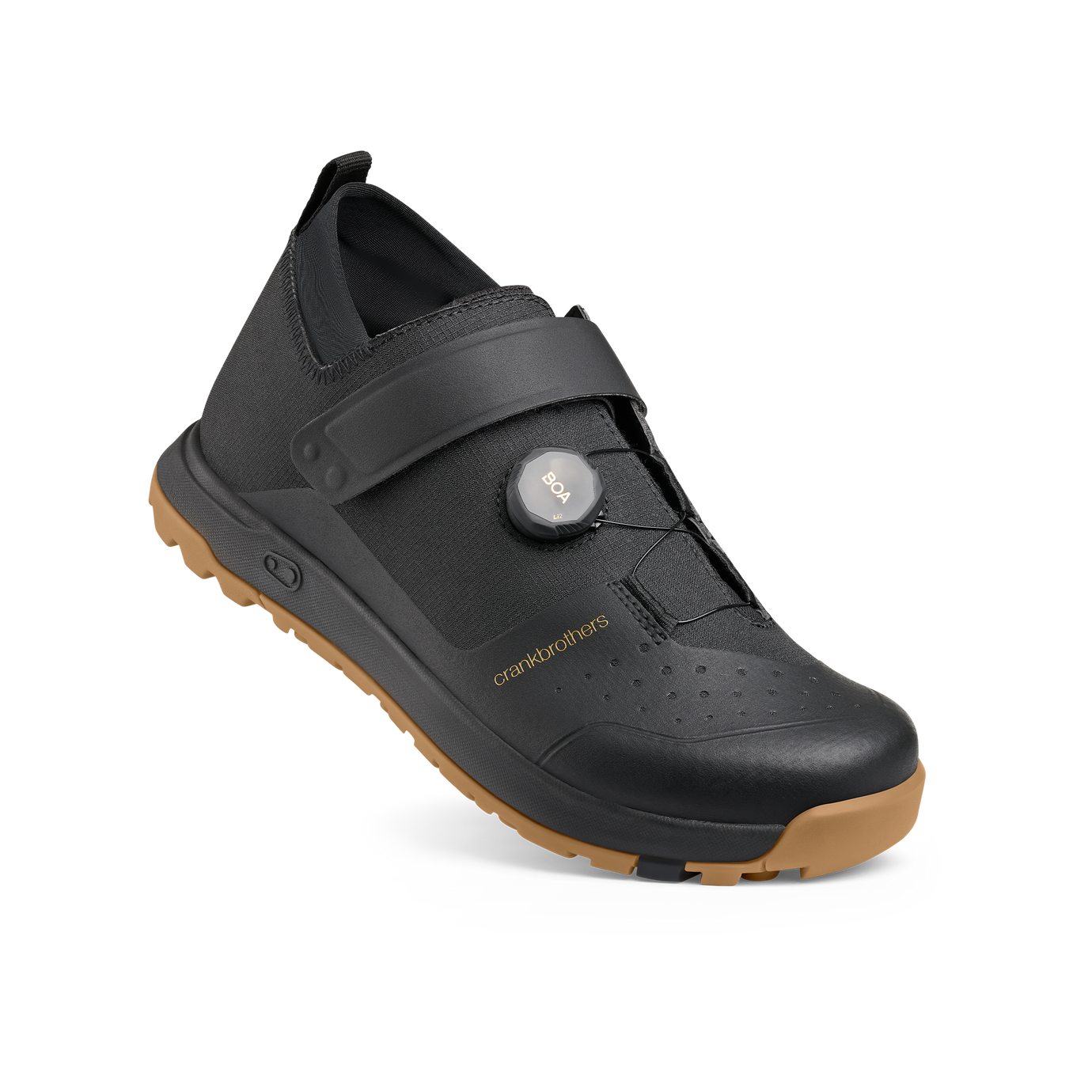 Mallet Trail BOA Clip In Shoes Black Gold Crankbrothers EU